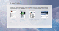 Desktop Screenshot of journals.alphamedpress.com
