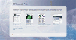 Desktop Screenshot of alphamedpress.com